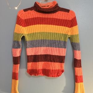 Rainbow Arizona Turtleneck Sweater